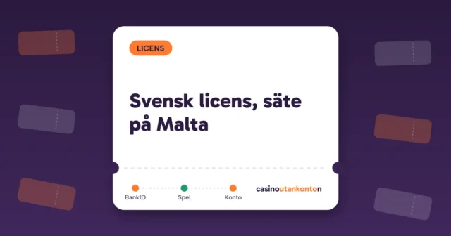 Svensk licens, säte på Malta